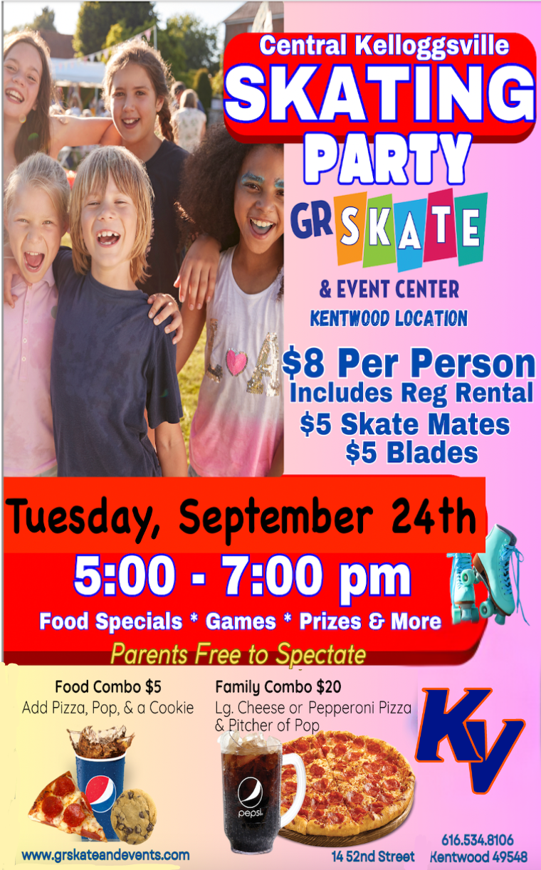 Central KV Skating party 9/24/24 Information