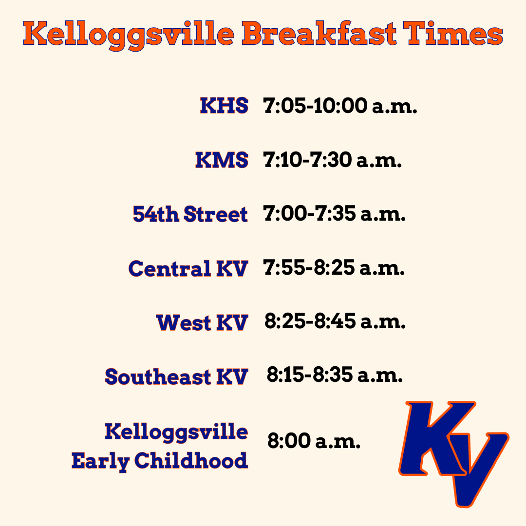 KV Breakfast TImes